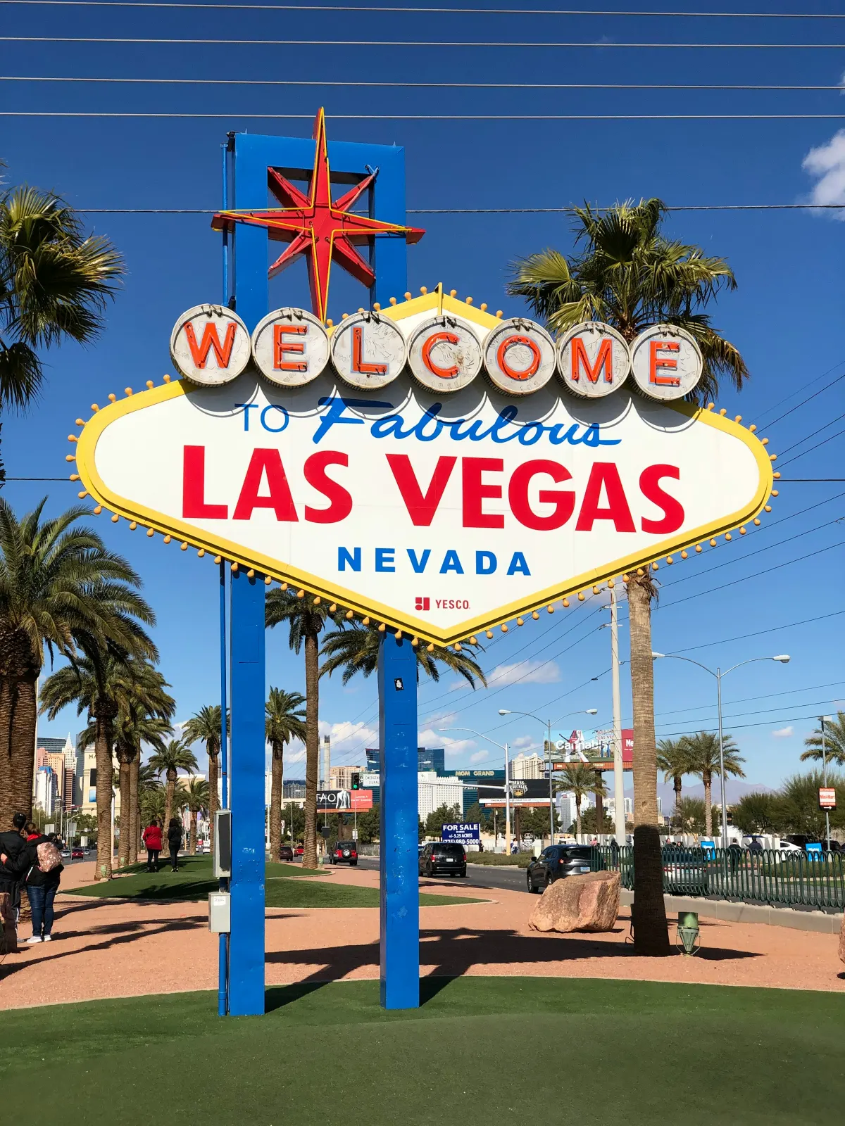 The Welcome to Fabulous Las Vegas sign on Las Vegas Boulevard